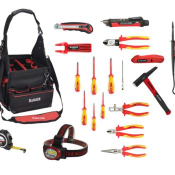Composition électricien sac + 14 outils