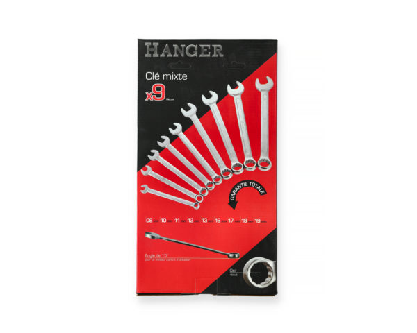 Jeu de 9 clés mixtes métriques Hanger 210090 – Image 7
