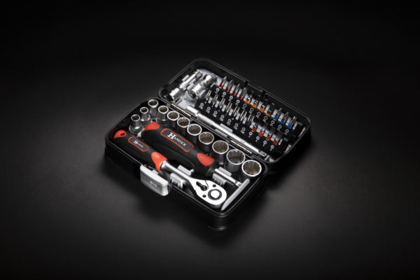 Coffret de douilles 1/4' compact 38 pièces HANGER 251005 – Image 12