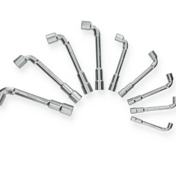 Jeu de 9 clés à pipe débouchées 6 x 12 pans de 8 à 19 mm HANGER 213090
