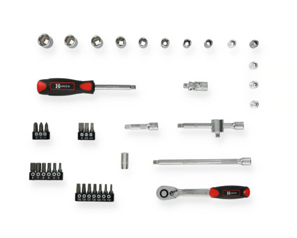 Coffret de douilles 1/4'' 40 pièces HANGER 251002 – Image 2