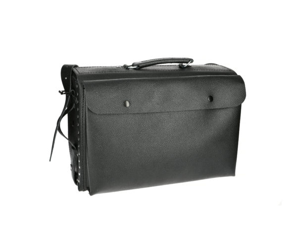 SAC CUIR NOIR PLATEAU P/OUTIL – Image 2