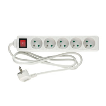 Bloc multiprise 3 prises 2P+T avec interrupteur HANGER 200003