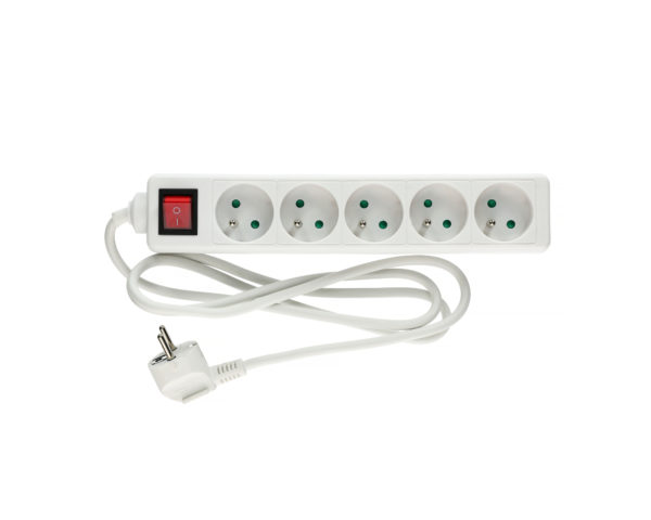 Bloc multiprise 3 prises 2P+T avec interrupteur HANGER 200003