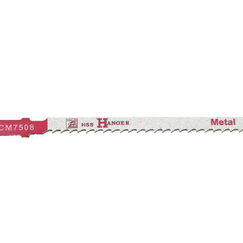 Pack de 5 lames de scie sauteuse TCM7508 pour métal 75 mm HANGER 150206