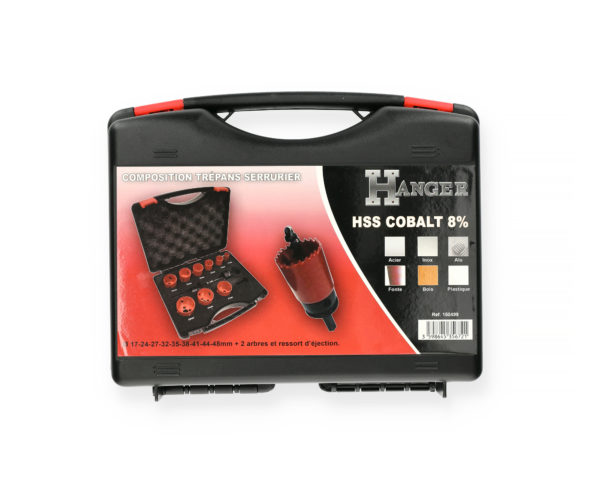 Coffret de 9 trépans pour serrurier HANGER 150499 – Image 6