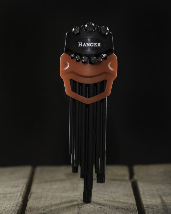 Jeu de 9 clés mâles étoiles noires HANGER 250118 – Image 9