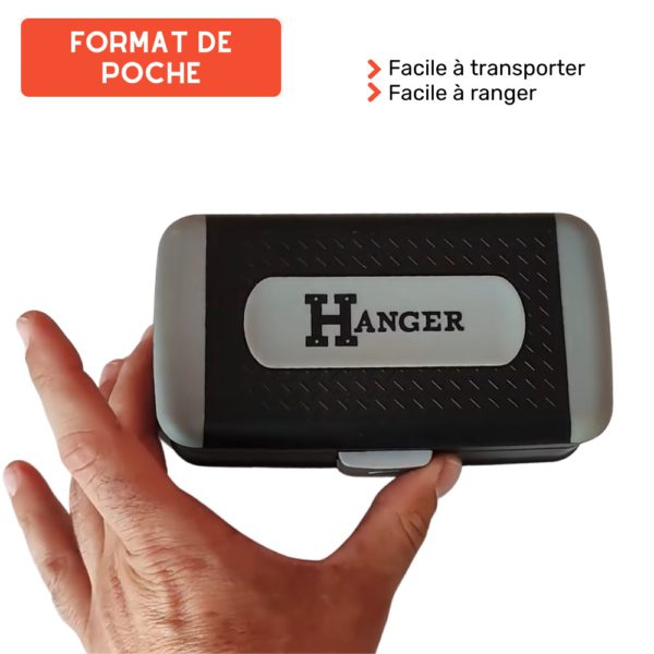 Coffret de douilles 1/4' compact 38 pièces HANGER 251005 – Image 9