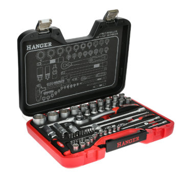 Coffret de douilles 1/4'' et 1/2'' 60 pièces HANGER 251004