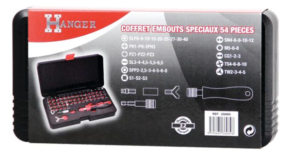 Coffret d'embouts spéciaux 54 pièces HANGER 250005 – Image 5
