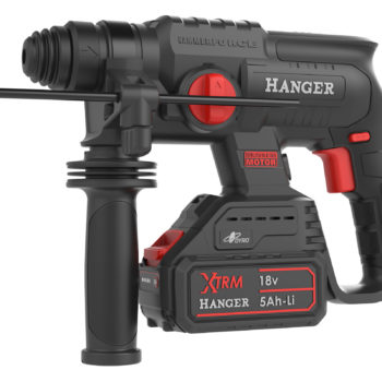 Perforateur SDS-Plus 18 V HX18-22X5 + 2 batteries 5 Ah + chargeur + Hangbox HANGER 401201