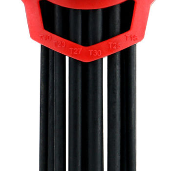 Jeu de 9 clés mâles étoile percée noires HANGER 250117