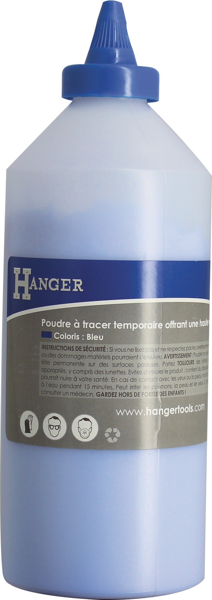 Poudre à tracer bleue 1 kg HANGER 100075