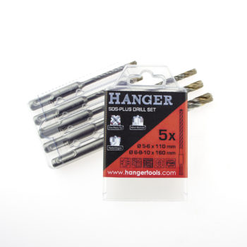 Set de 5 forets à béton THOR SDS Plus à 4 taillants HANGER 155763